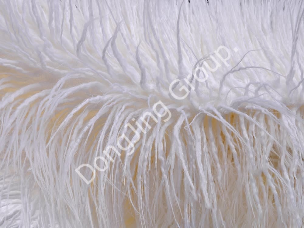 DP0969-Rolă albă de două ori faux fur fabric