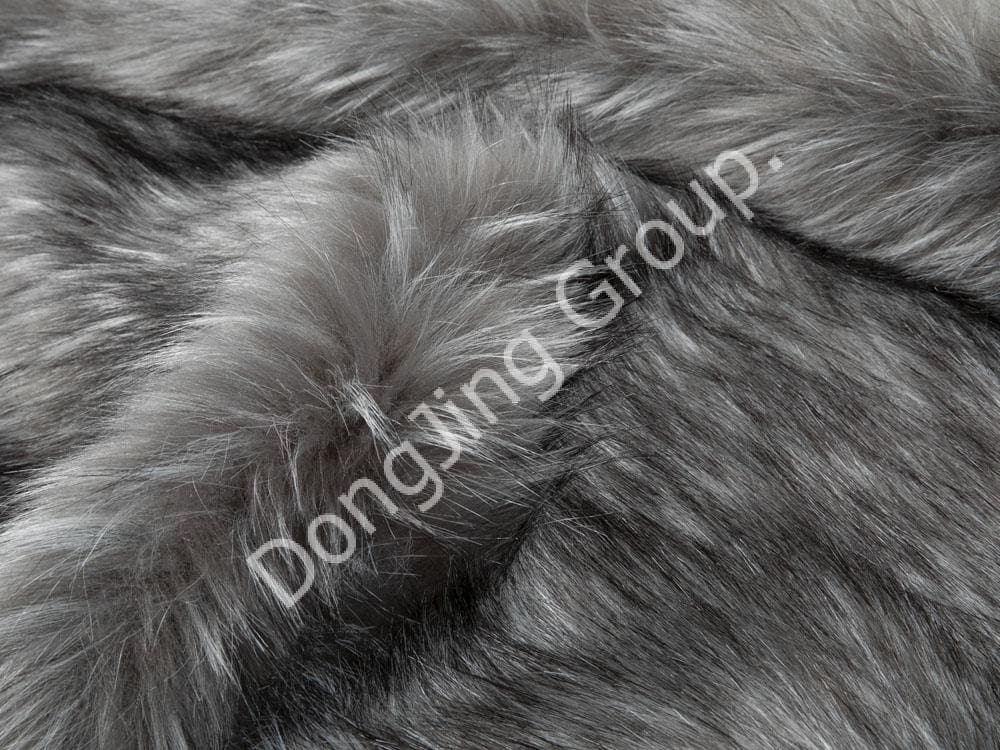 9HW0652-Vârf imprimat jacquard în două culori faux fur fabric