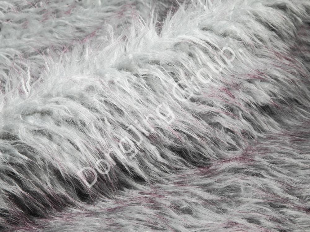 9KW0336-Vârful de lână albastru strălucitor împinge lâna de plajă faux fur fabric