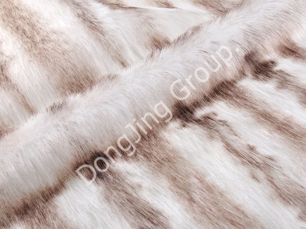 DP0626-vârf vopsit în alb faux fur fabric