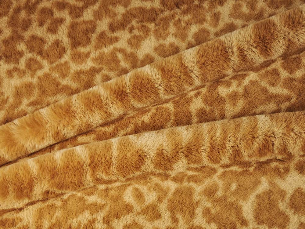 XKT0402-Deep Orange Alice Bunny Down faux fur fabric